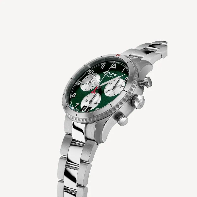 Pilot Chronograph Big Date Watch AL-372GRS4S26B | Alpina Watches US Pilot Chronograph Big Date Watch AL-372GRS4S26B | Alpina Watches US